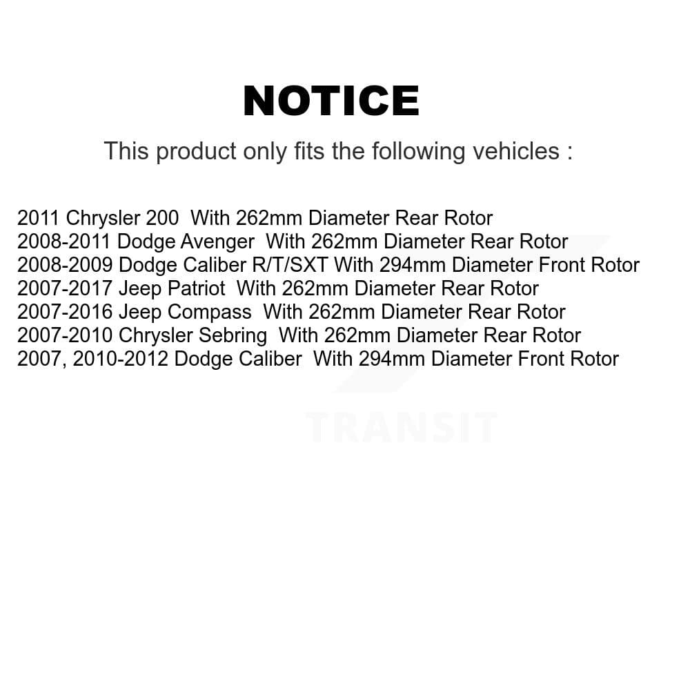 Transit Auto - KDF-100253 - Front and Rear Disc Brake Kits image 19