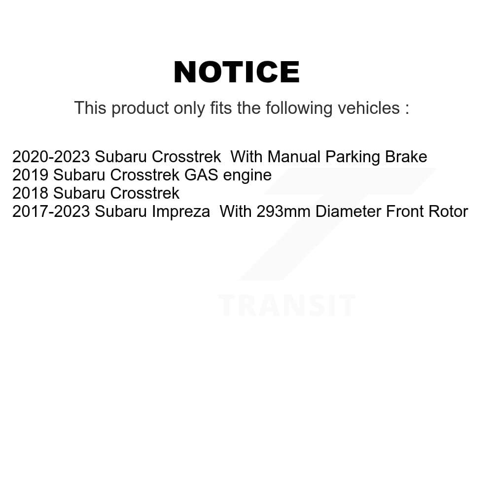 Transit Auto - KDF-100687 - Front and Rear Disc Brake Kits image 19