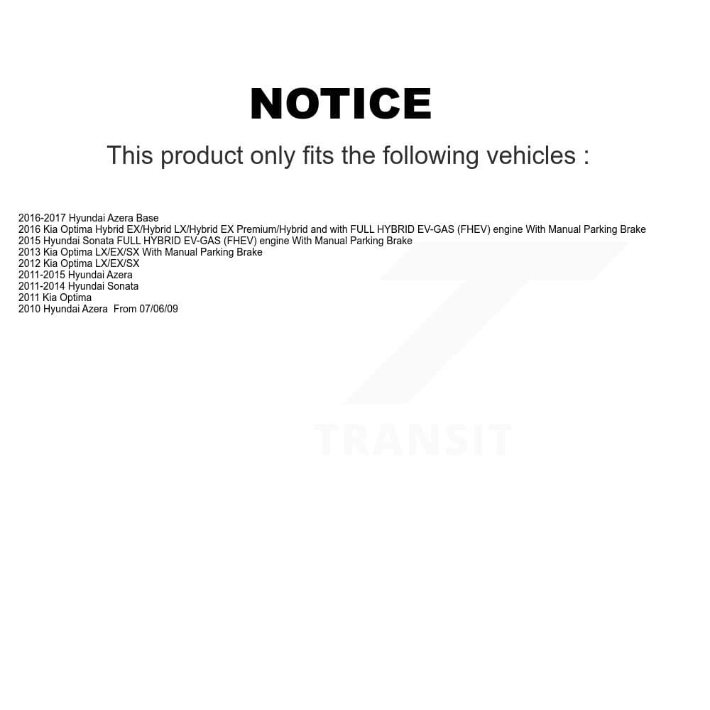 Transit Auto - KDF-101395 - Rear Disc Brake Kits image 19