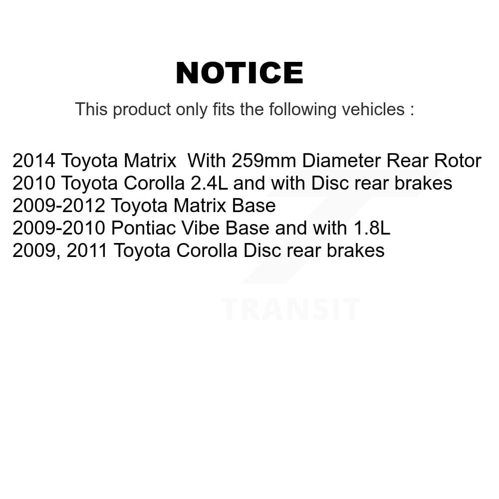 Transit Auto - KDS-101269 - Rear Disc Brake Kits image 19