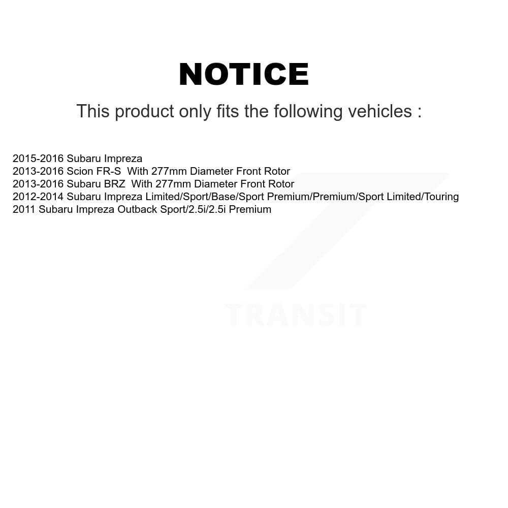 Transit Auto - KDT-100058 - Front Disc Brake Kits image 24