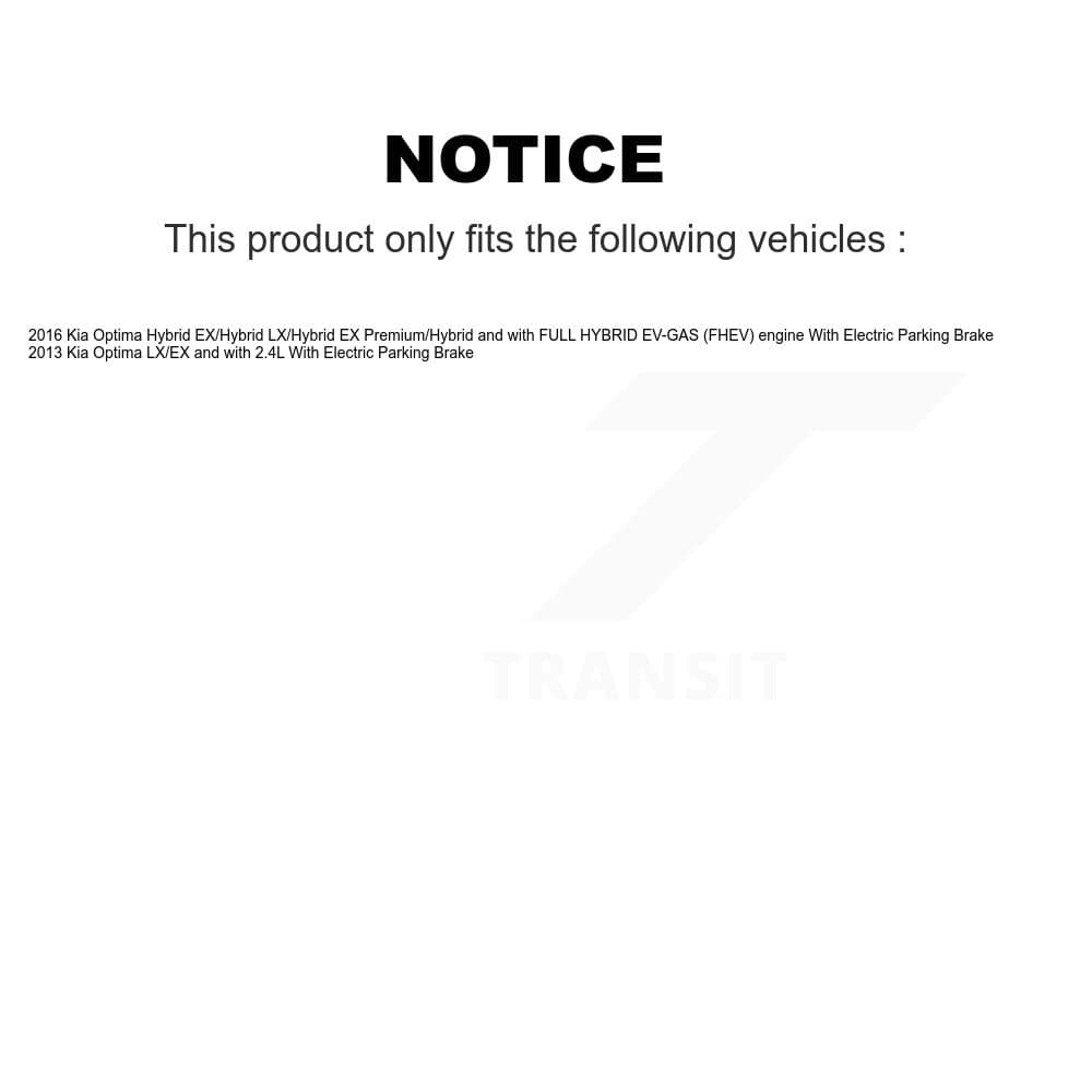 Transit Auto - KFN-100725 - Front and Rear Disc Brake Pad Kits image 14
