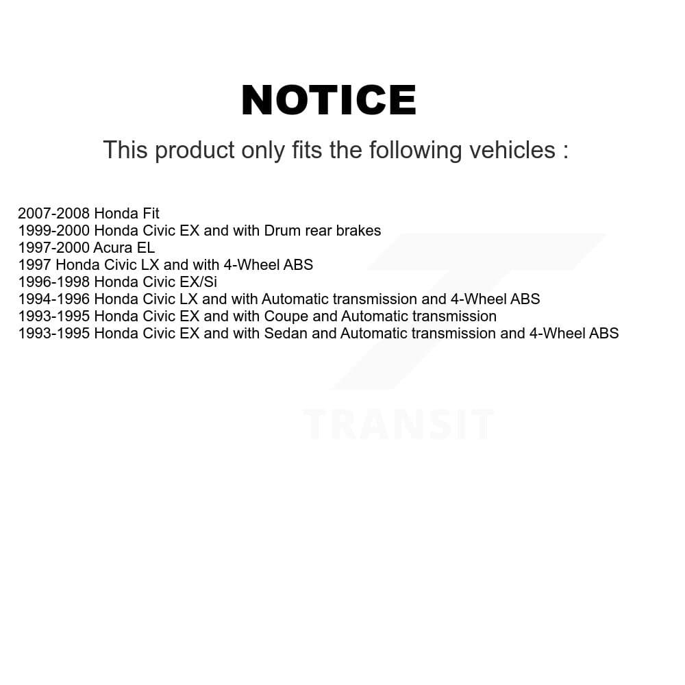 Genius - KG-101424 - Front and Rear Disc Brake Rotor and Hub Assembly Kits image 24