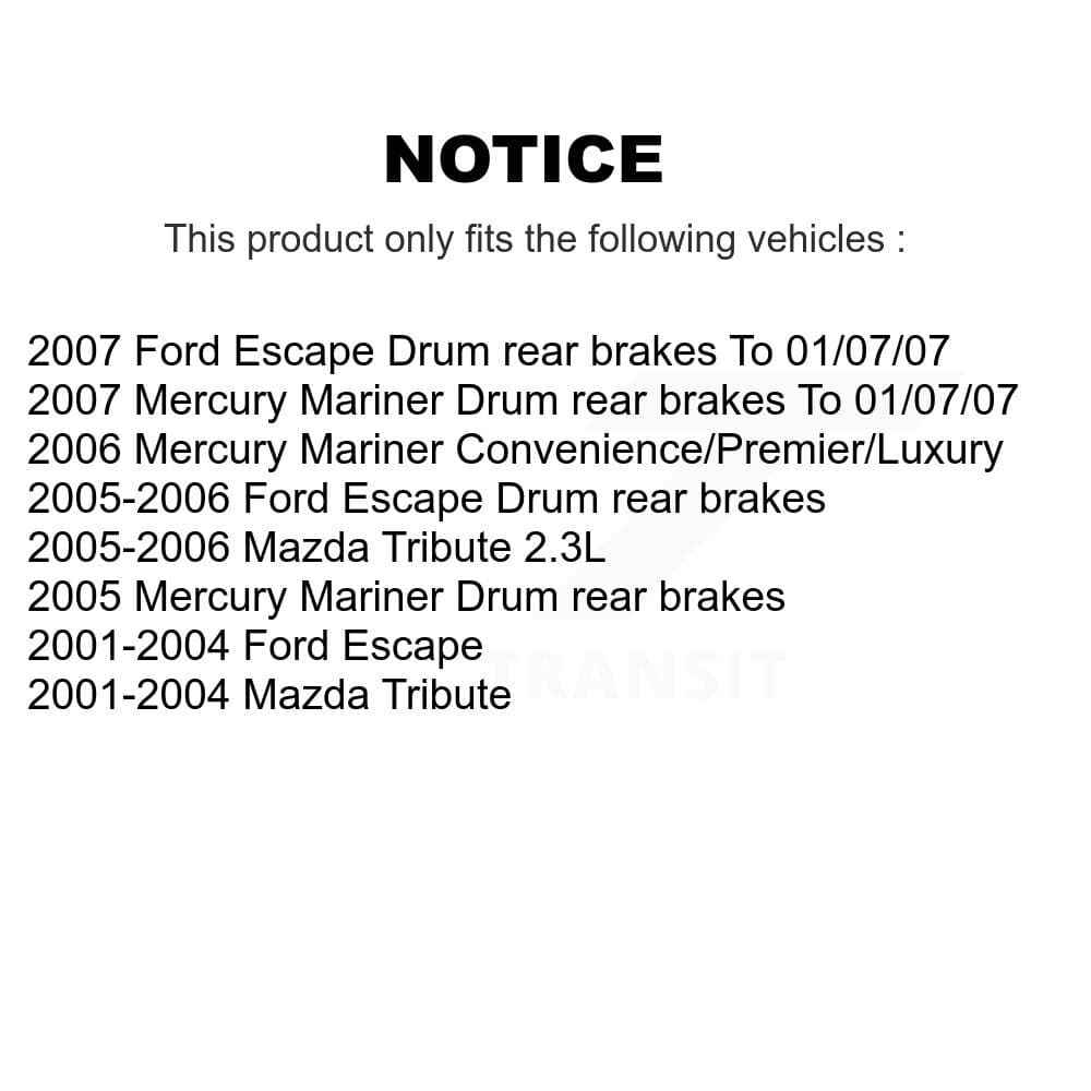 Genius - KG-101439 - Front and Rear Disc Brake Rotor and Hub Assembly Kits image 24