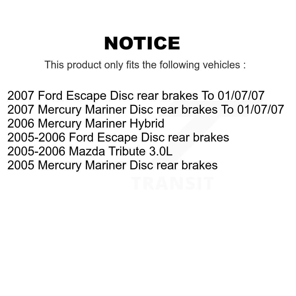 Genius - KG-101440 - Front and Rear Disc Brake Rotor and Hub Assembly Kits image 24