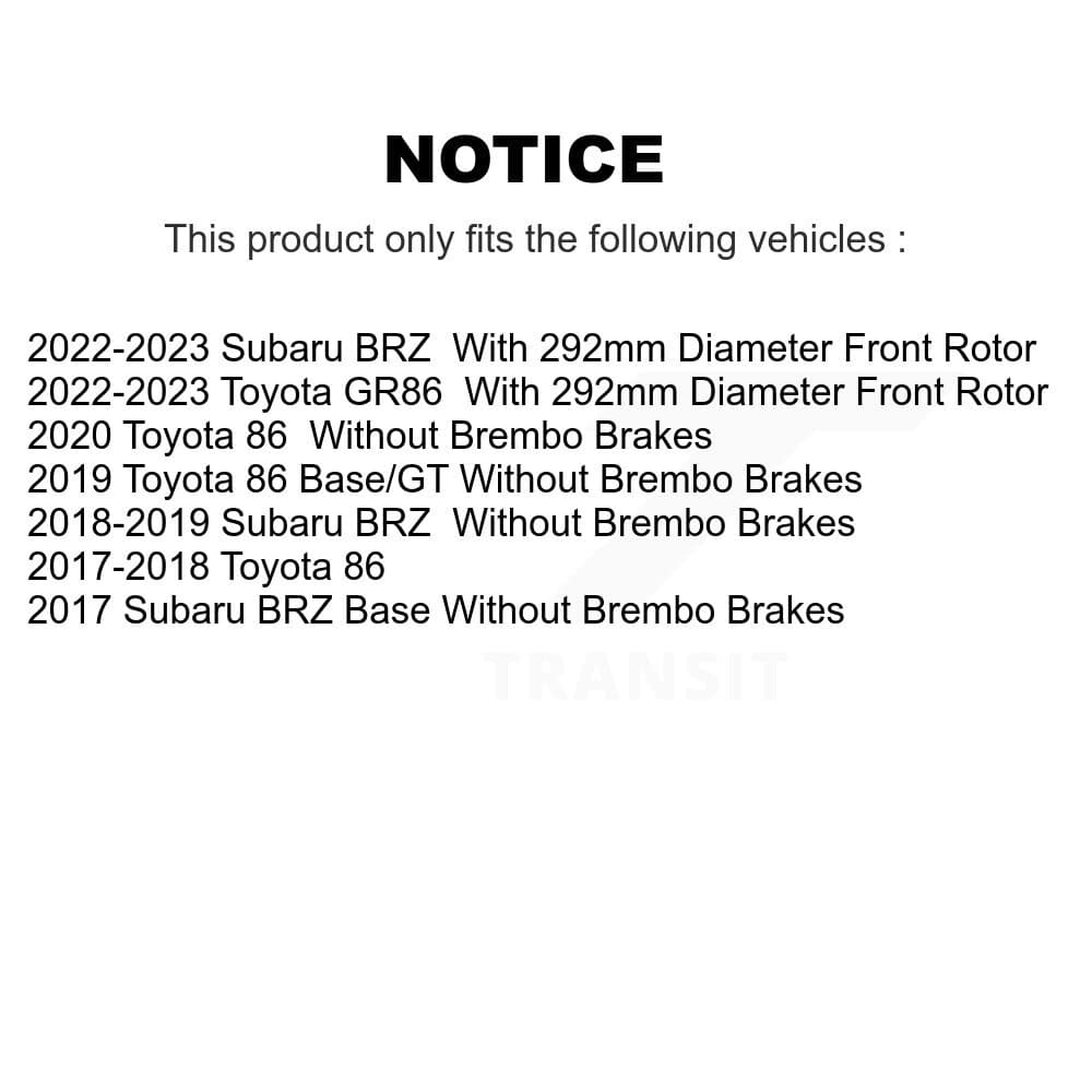 Transit Auto - KGA-101273 - Front and Rear Disc Brake Kits image 19