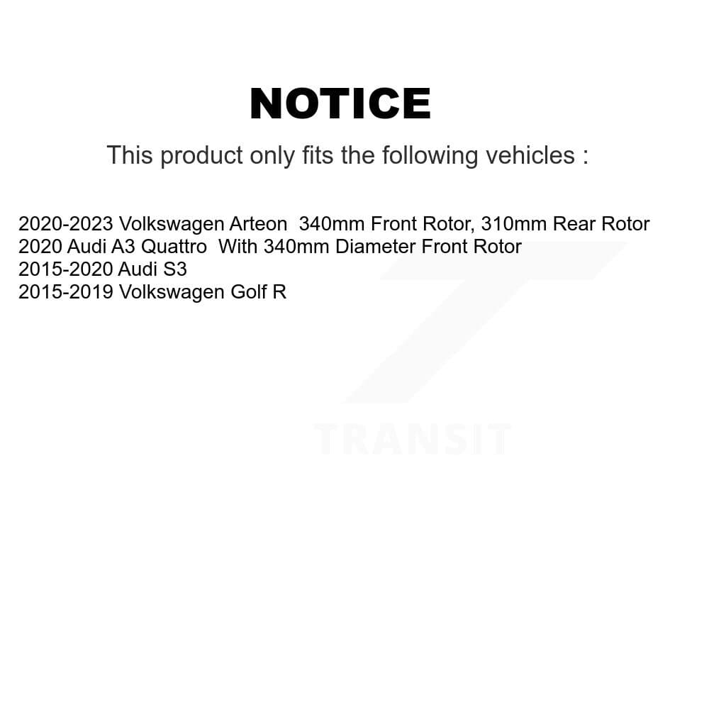 Transit Auto - KGA-103058 - Front and Rear Disc Brake Kits image 19