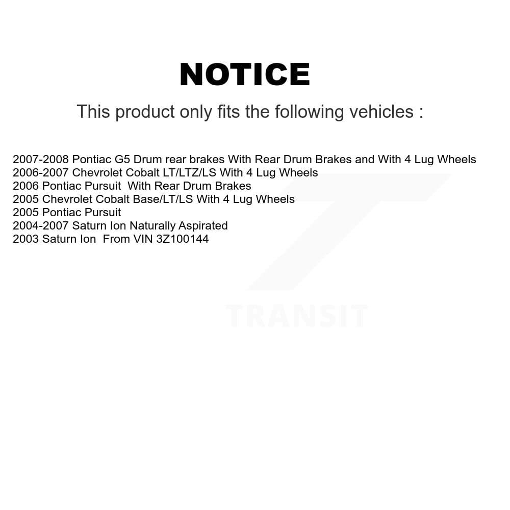 Transit Auto - KGA-104524 - Front and Rear Disc Brake Kits image 24
