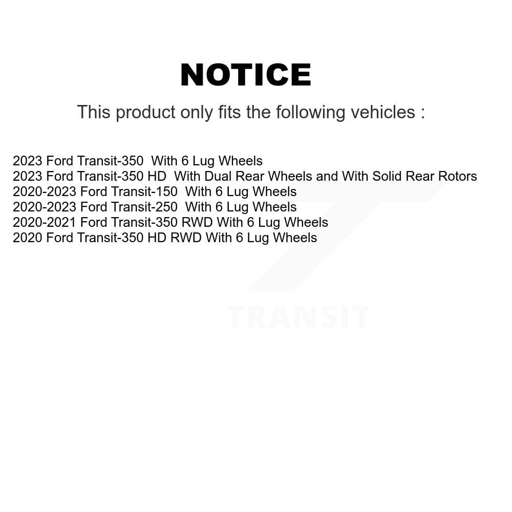 Transit Auto - KGA-105460 - Rear Disc Brake Kits image 19