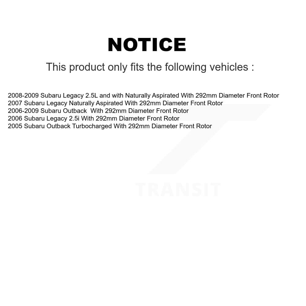Transit Auto - KGC-100717 - Front and Rear Disc Brake Kits image 19