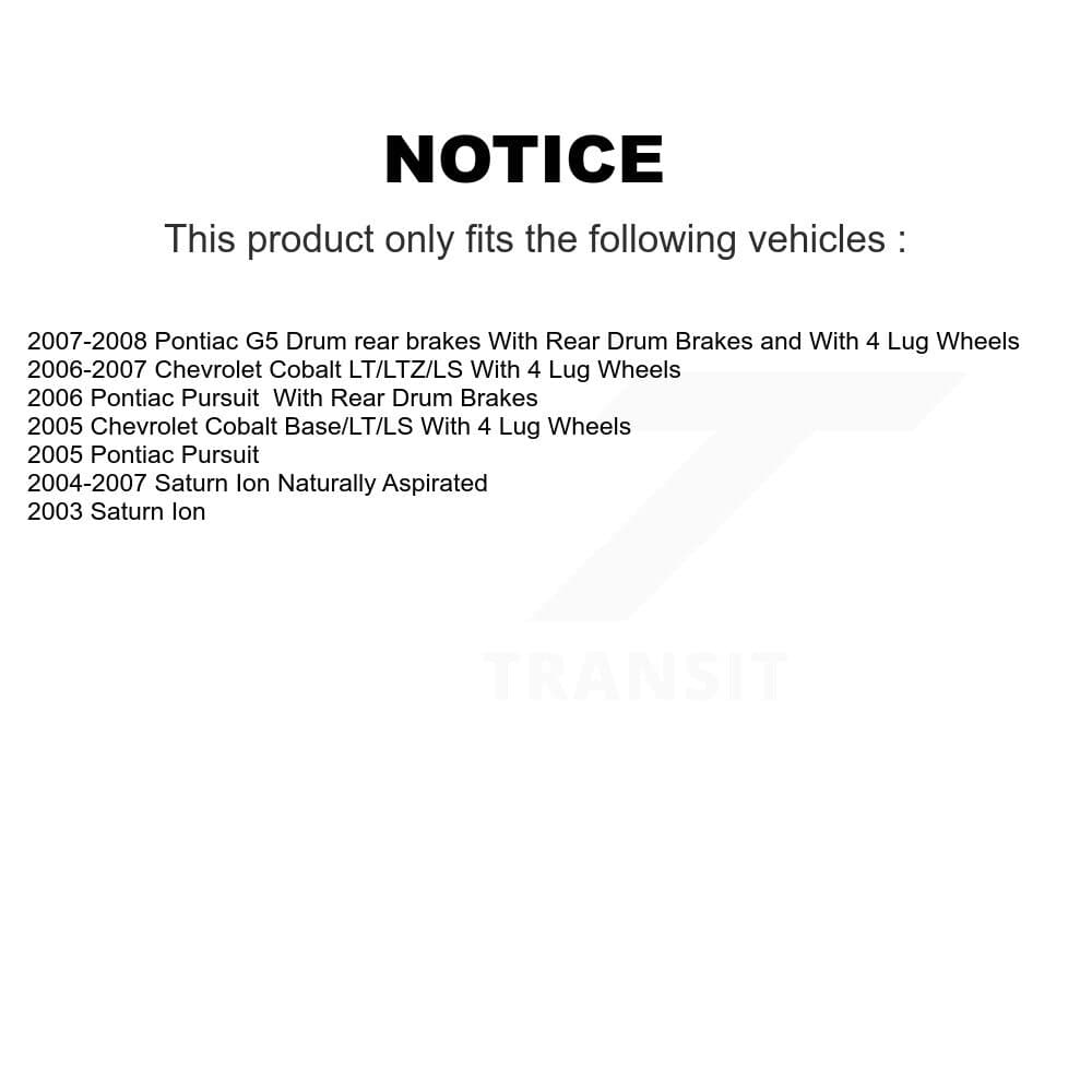 Transit Auto - KGC-101915 - Front and Rear Disc Brake Kits image 24