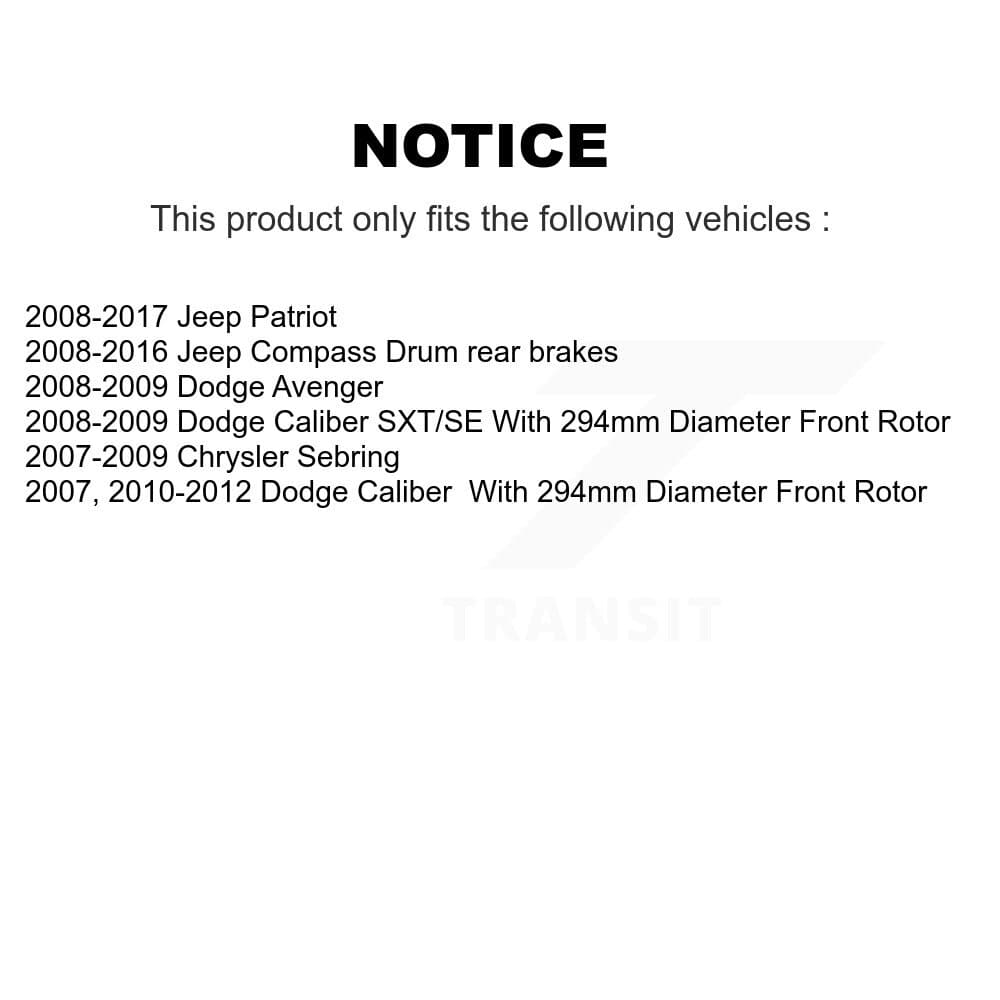 Transit Auto - KGF-101755 - Front and Rear Disc Brake Kits image 24