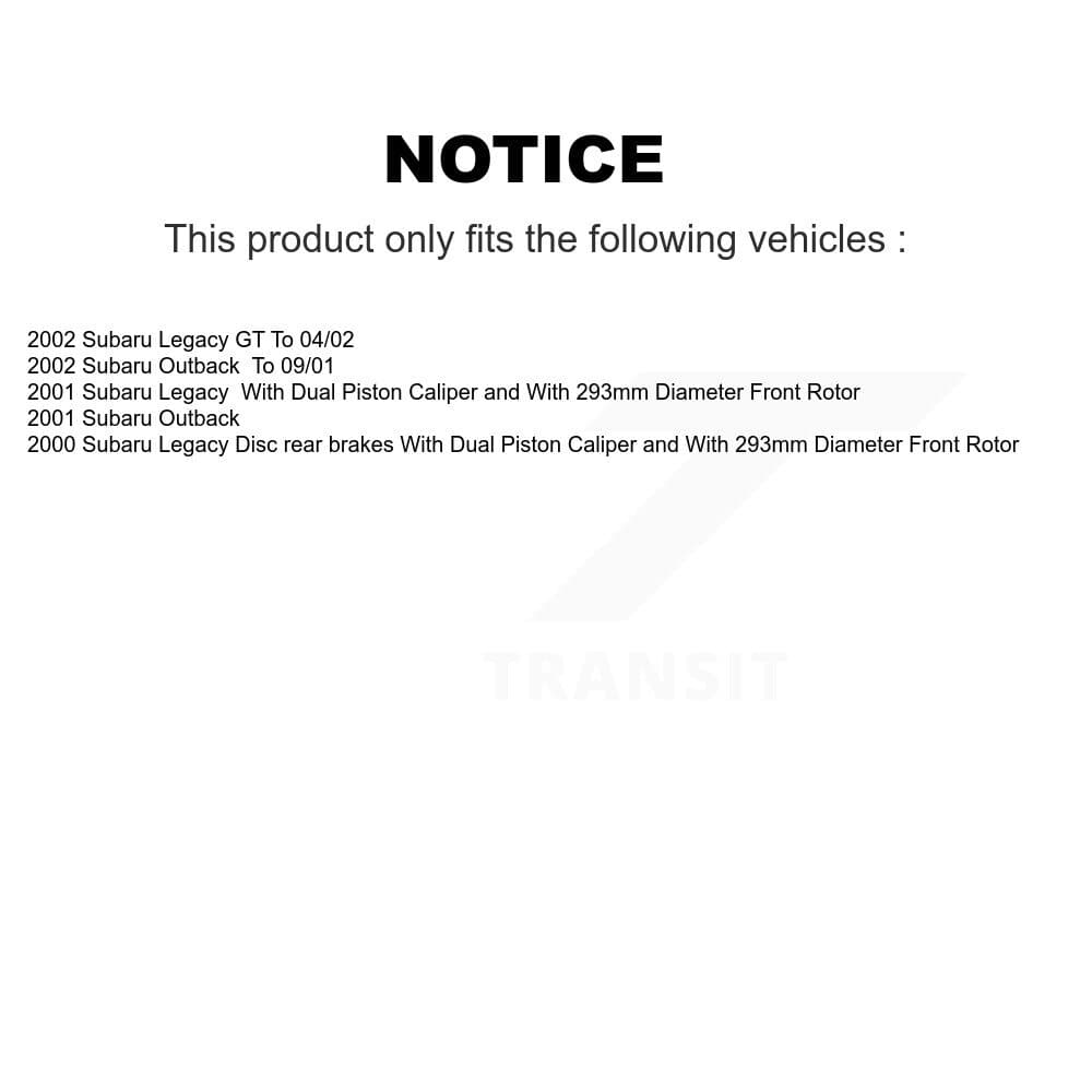 Transit Auto - KGS-100842 - Front and Rear Disc Brake Kits image 19