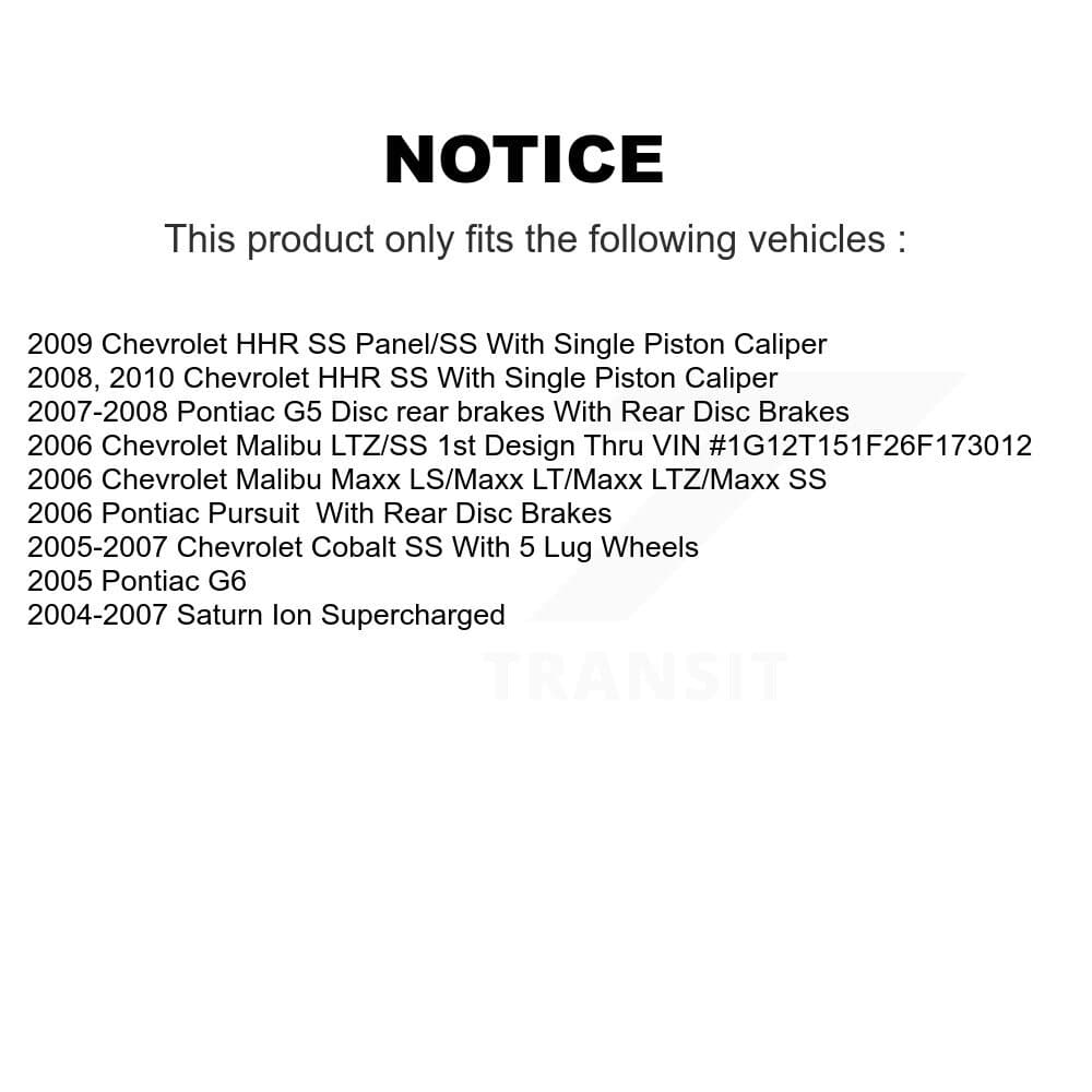 Transit Auto - KGT-100609 - Front and Rear Disc Brake Kits image 24