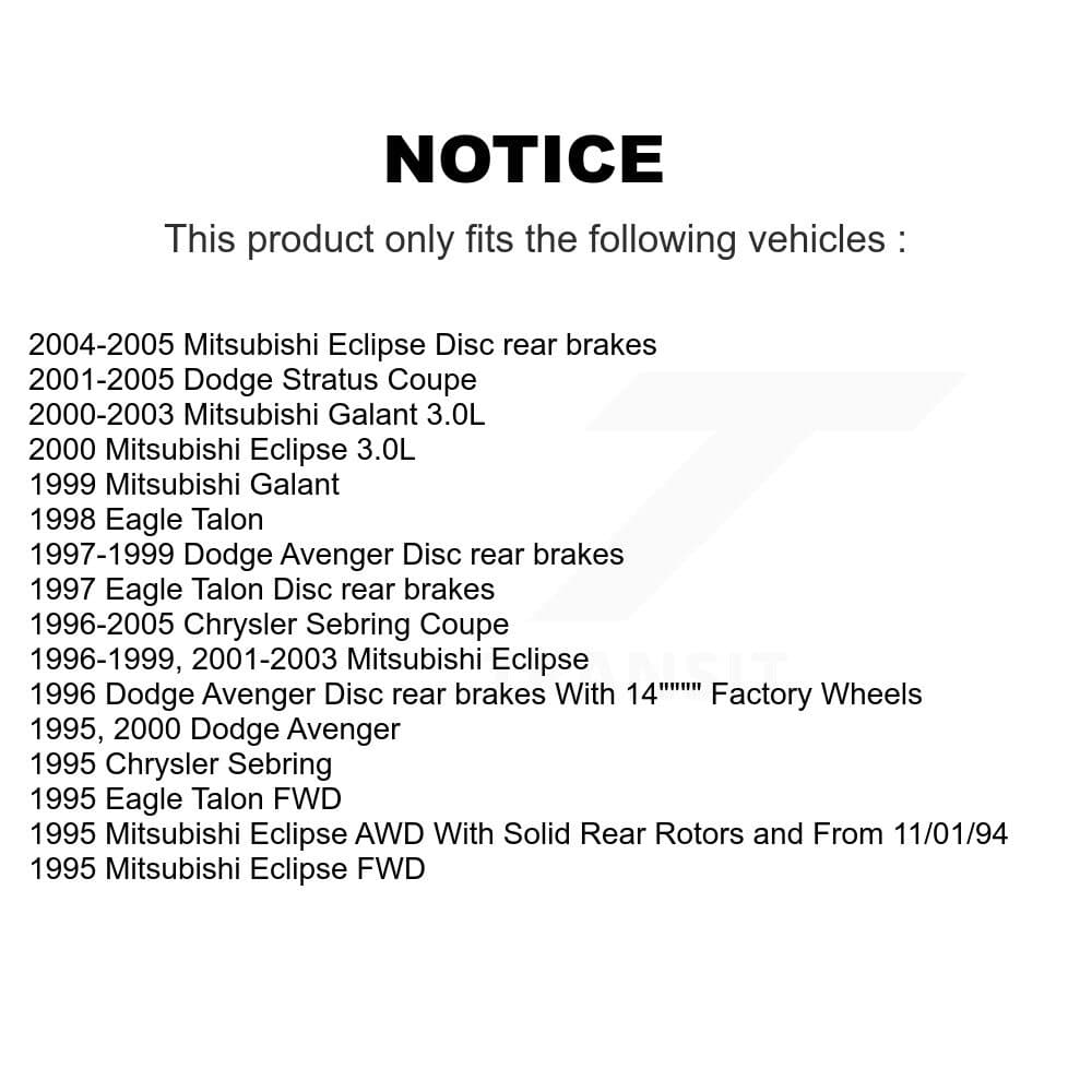 Transit Auto - KGT-101389 - Rear Disc Brake Kits image 24
