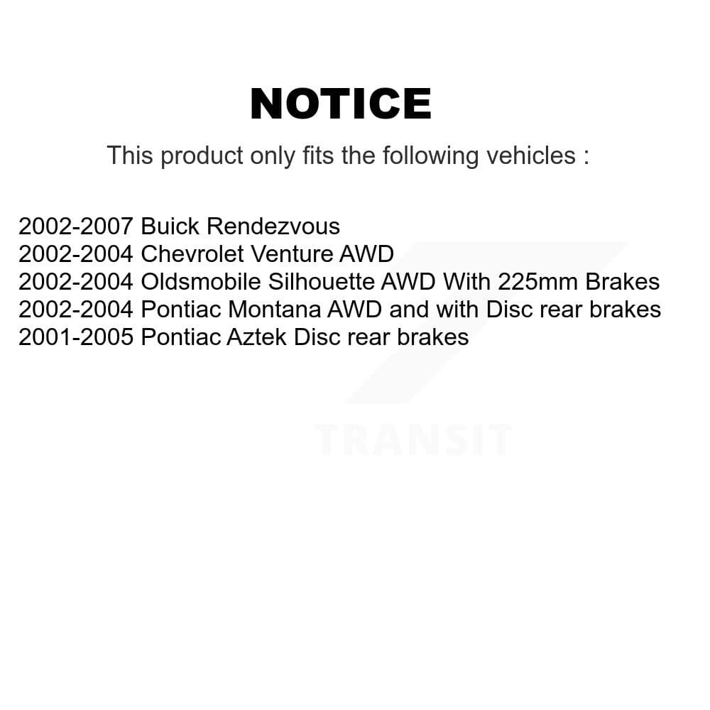 Transit Auto - KGT-104288 - Rear Disc Brake Kits image 24