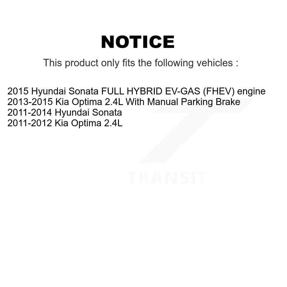 AmeriBRAKES - KNF-100175 - Front and Rear Disc Brake Pad Kits image 14
