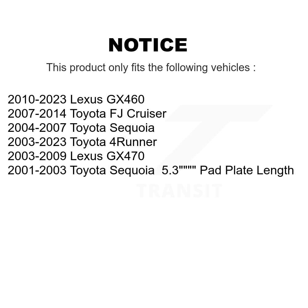 AmeriBRAKES - KNF-100467 - Front and Rear Disc Brake Pad Kits image 8