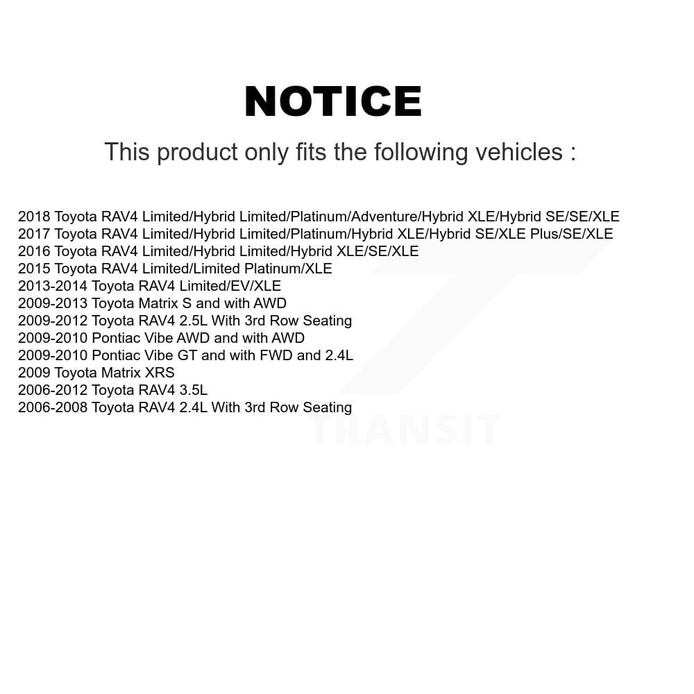 AmeriBRAKES - KNF-100503 - Front and Rear Disc Brake Pad Kits image 14