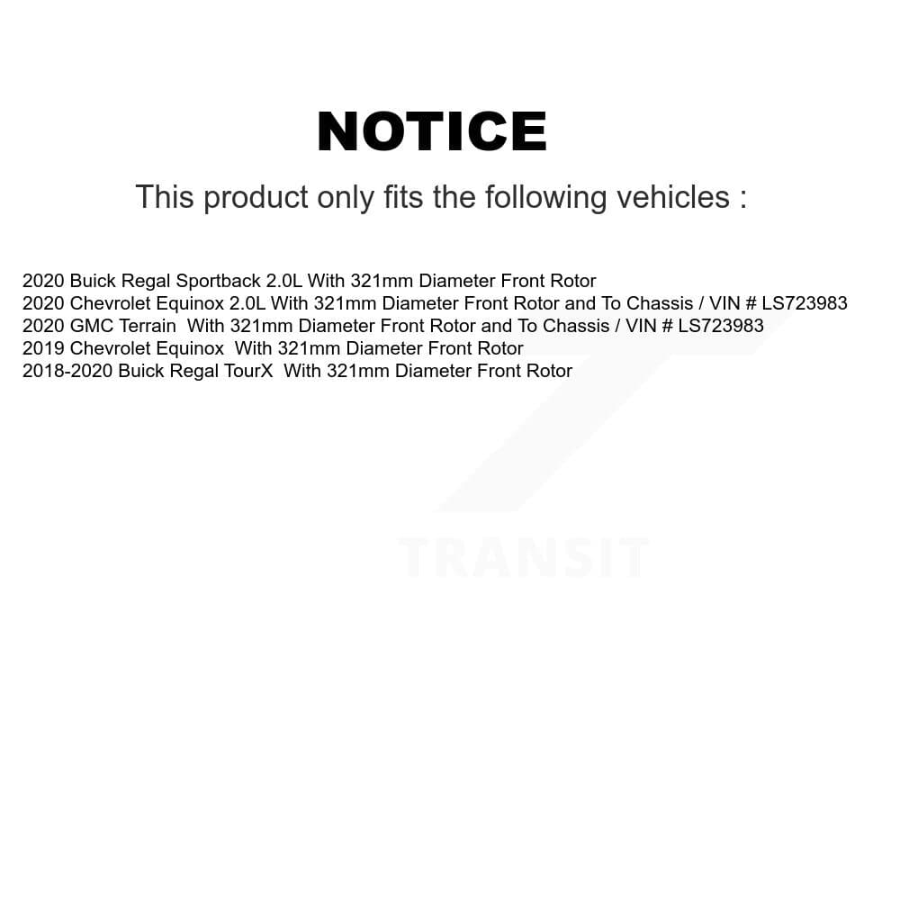 AmeriBRAKES - KNF-100565 - Front and Rear Disc Brake Pad Kits image 8