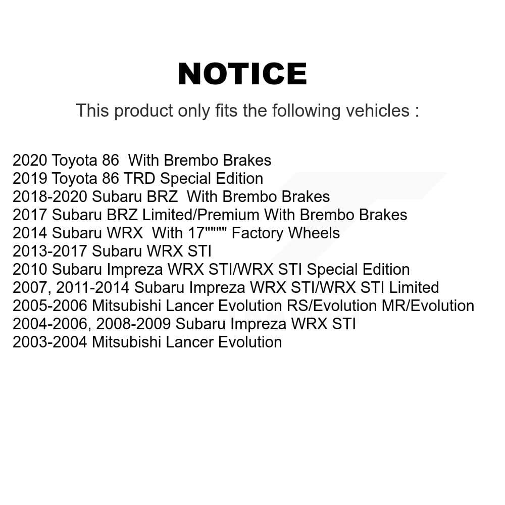 AmeriBRAKES - KNF-100606 - Front and Rear Disc Brake Pad Kits image 8