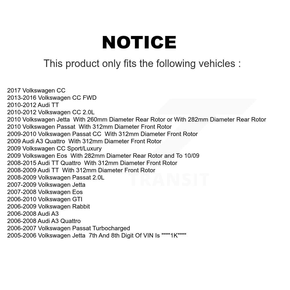 AmeriBRAKES - KNF-100717 - Front and Rear Disc Brake Pad Kits image 14