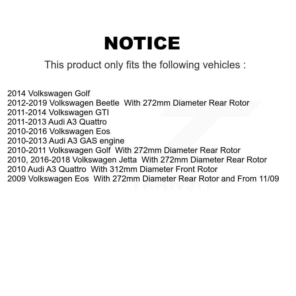 AmeriBRAKES - KNF-100721 - Front and Rear Disc Brake Pad Kits image 8
