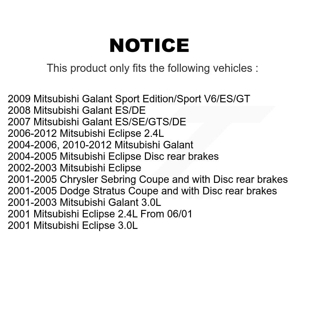 AmeriBRAKES - KNF-101219 - Front and Rear Disc Brake Pad Kits image 8