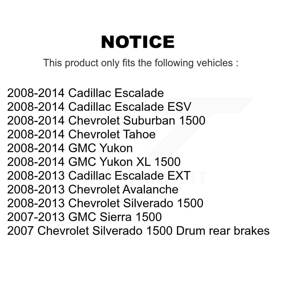 AmeriBRAKES - KNF-101251 - Front and Rear Disc Brake Pad Kits image 14