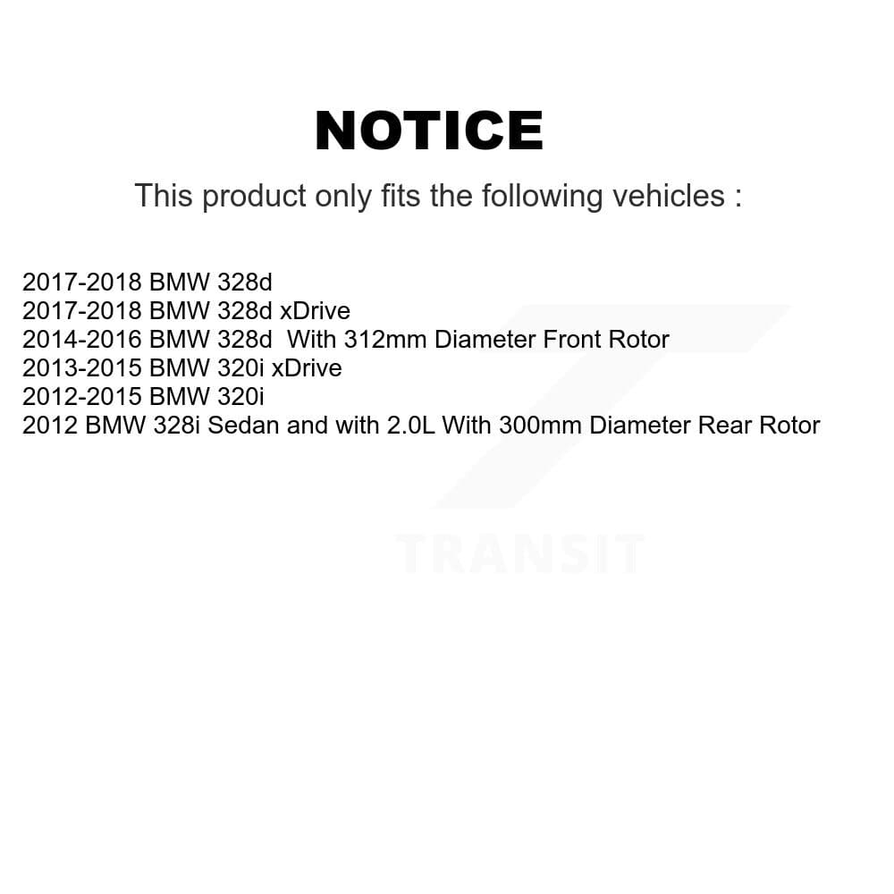 AmeriBRAKES - KNF-101453 - Front and Rear Disc Brake Pad Kits image 8