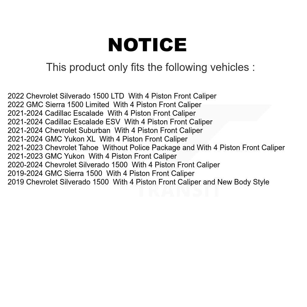 AmeriBRAKES - KNF-101953 - Front and Rear Disc Brake Pad Kits image 14