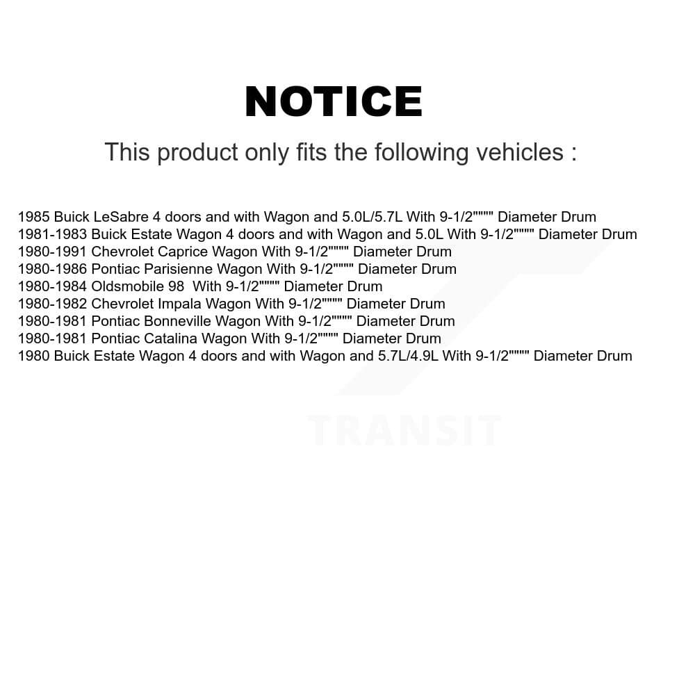 Top Quality - KNH-100198 - Rear Drum Brake Shoe Kits image 12