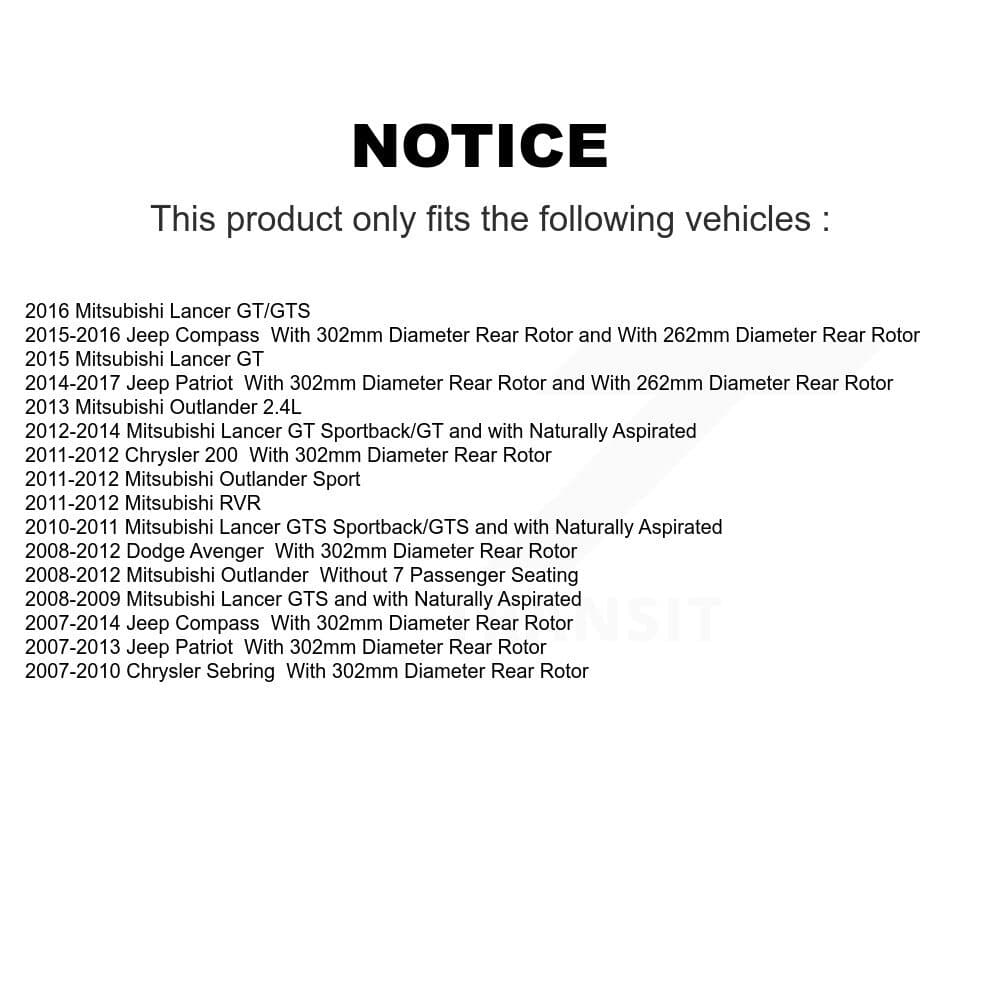 Transit Auto - KNN-100444 - Front and Rear Disc Brake Pad Kits image 14