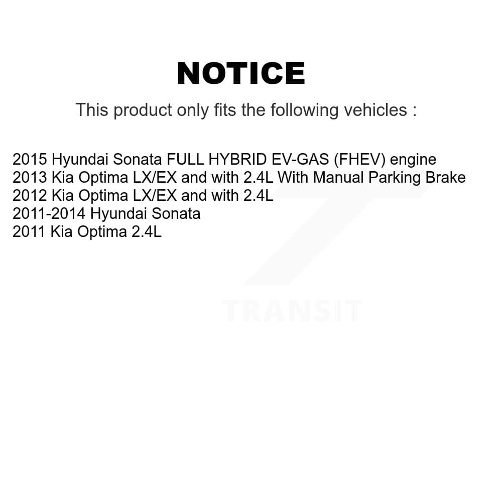Transit Auto - KNN-100957 - Front and Rear Disc Brake Pad Kits image 14