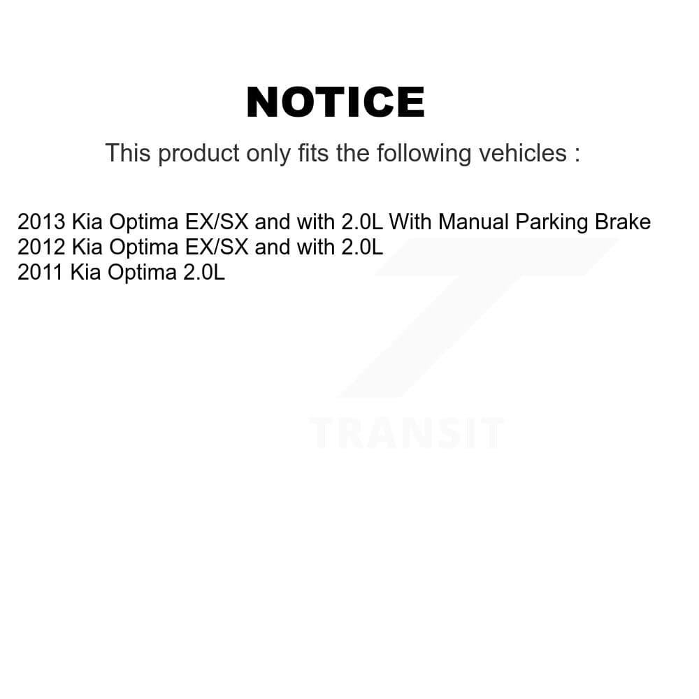 Transit Auto - KNN-101119 - Front and Rear Disc Brake Pad Kits image 14