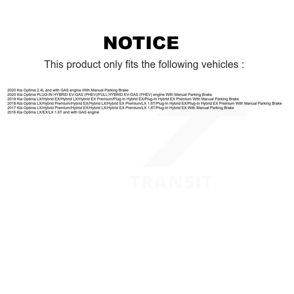 Transit Auto - KNN-101438 - Front and Rear Disc Brake Pad Kits image 14