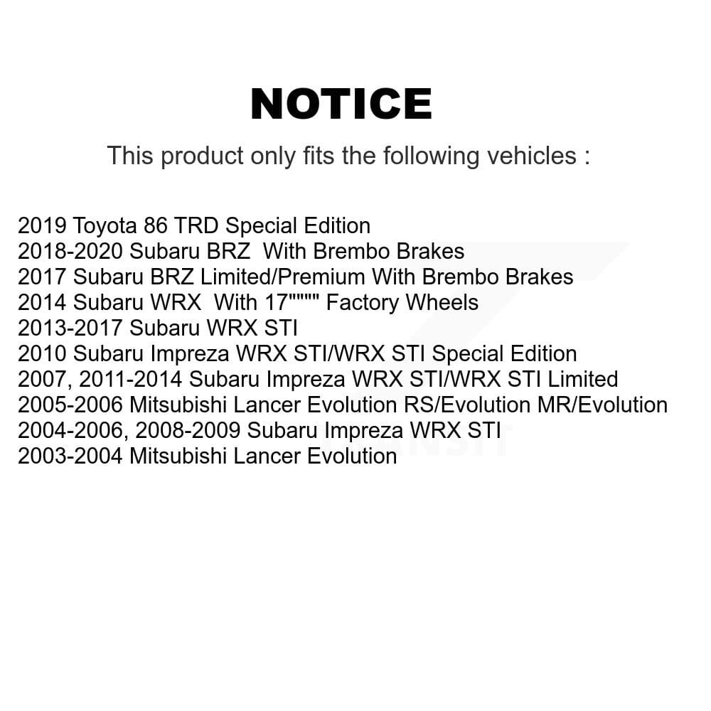 SIM - KSM-100576 - Front and Rear Disc Brake Pad Kits image 8