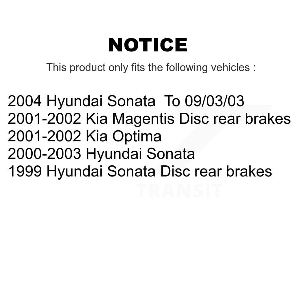 Transit Auto - KSN-100586 - Front and Rear Disc Brake Pad Kits image 14