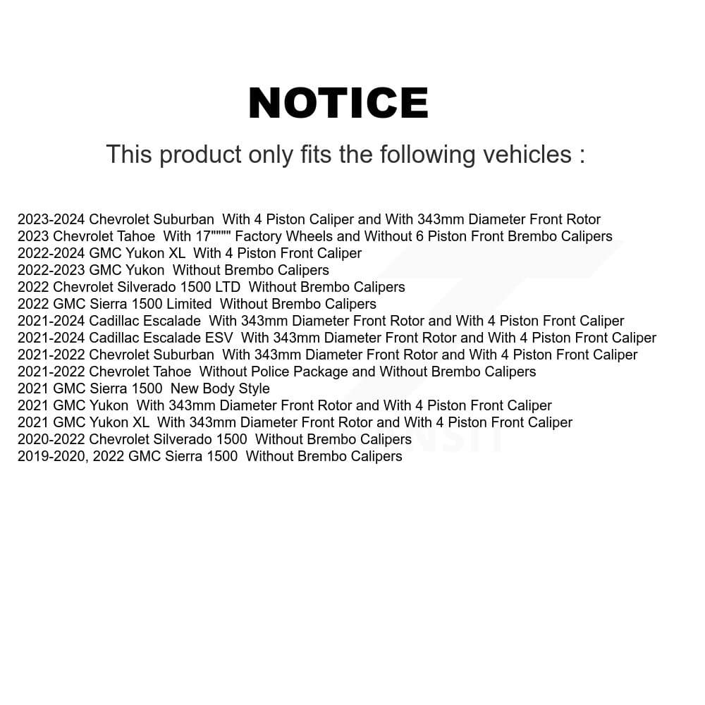 TEC - KTC-100659 - Front and Rear Disc Brake Pad Kits image 15
