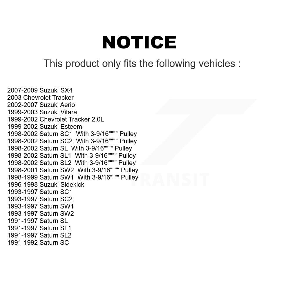 Kobra - KTP-89099 - Accessory Drive Belt Tensioner Pulley image 2