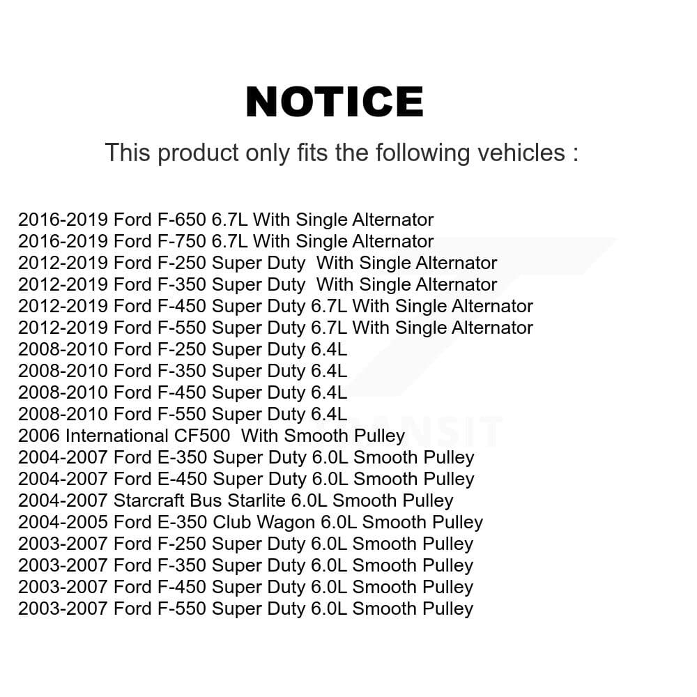 Kobra - KTP-89157 - Smooth Pulley Accessory Drive Belt Idler Pulley image 2