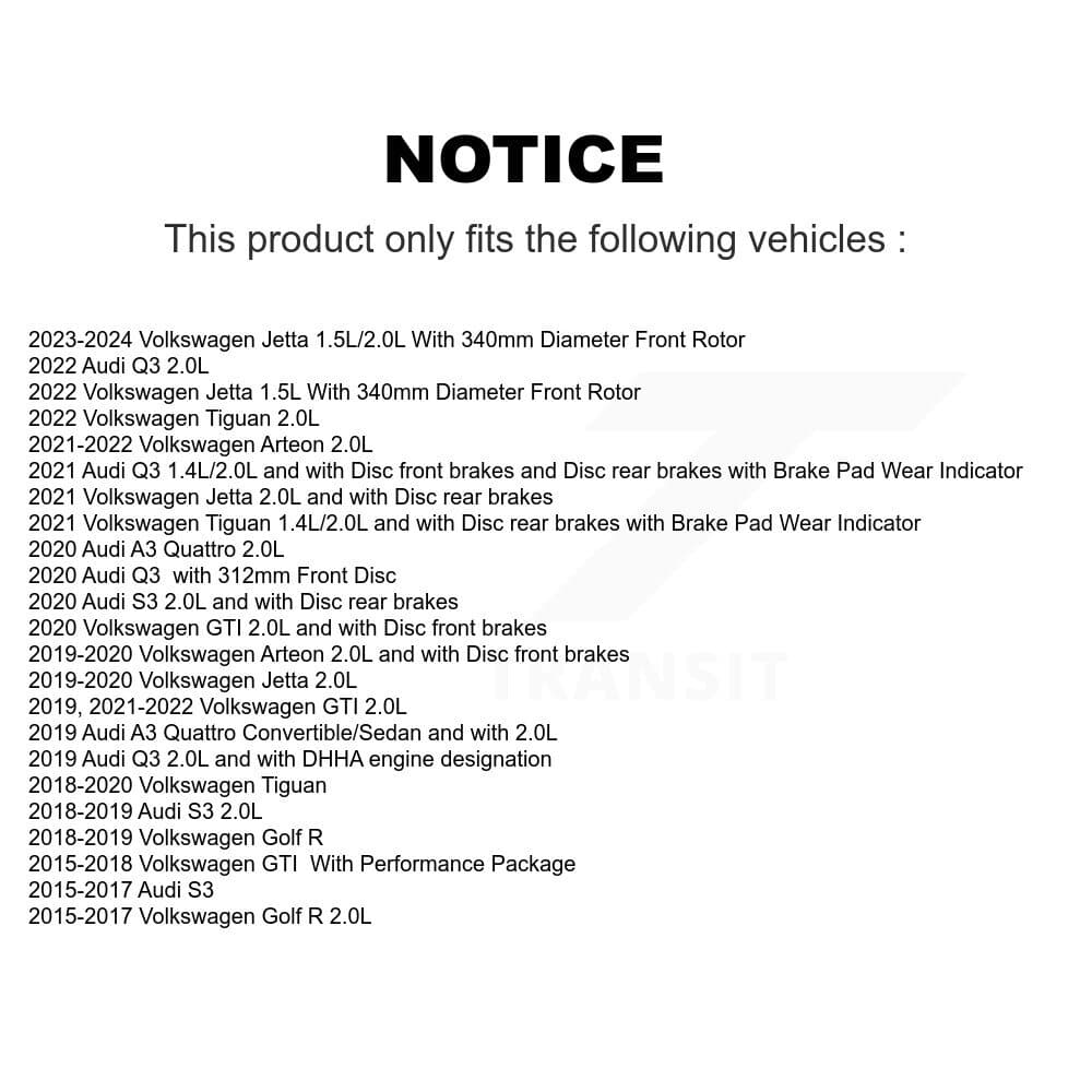 TEC - KTW-100057 - Front Disc Brake Pad Kits image 15