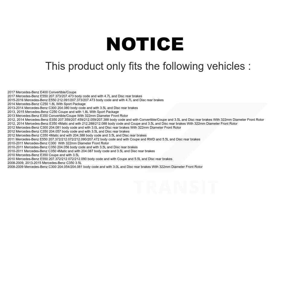TEC - KTW-101793 - Front and Rear Disc Brake Pad Kits image 19