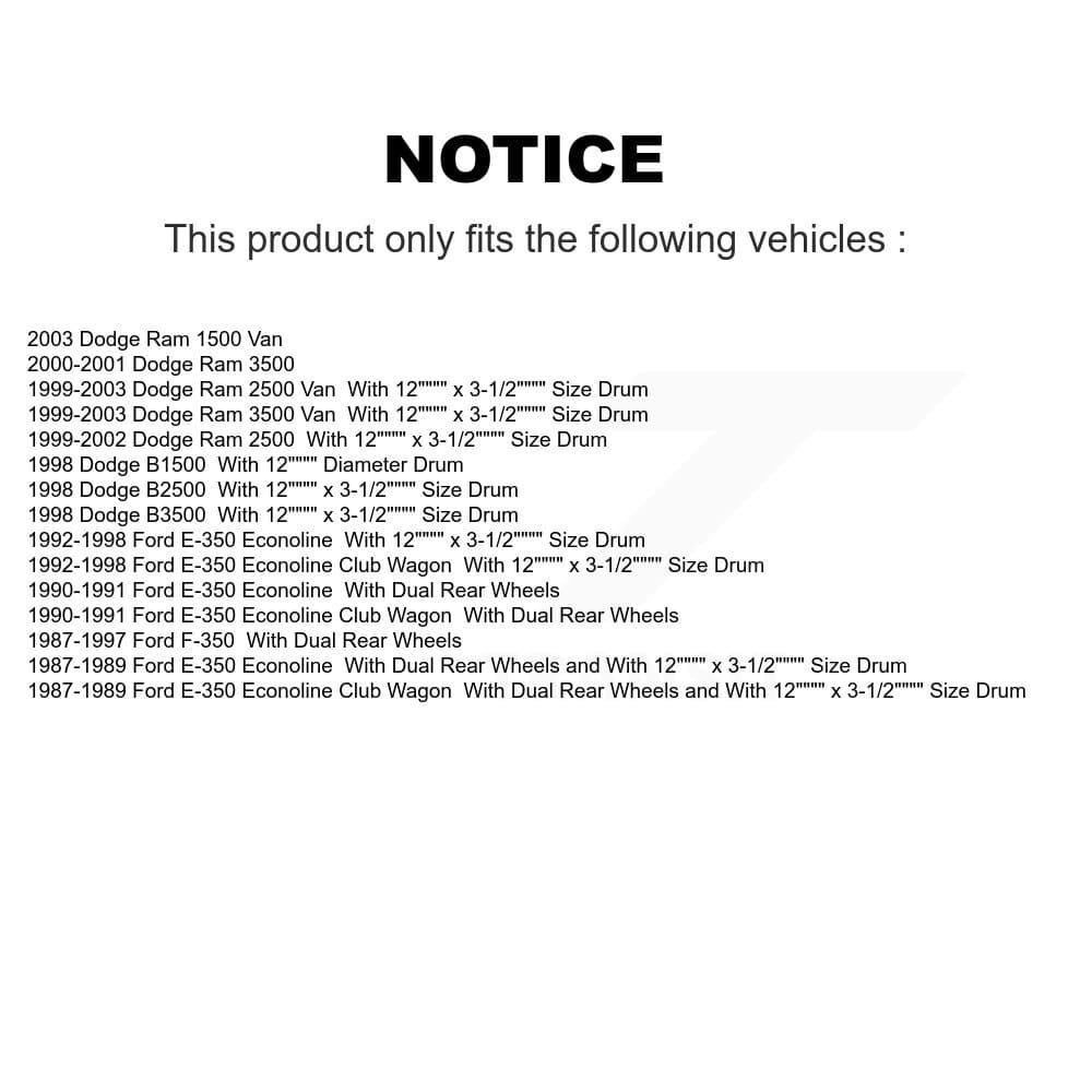 Top Quality - NB-583R - Rear Drum Brake Shoe image 8