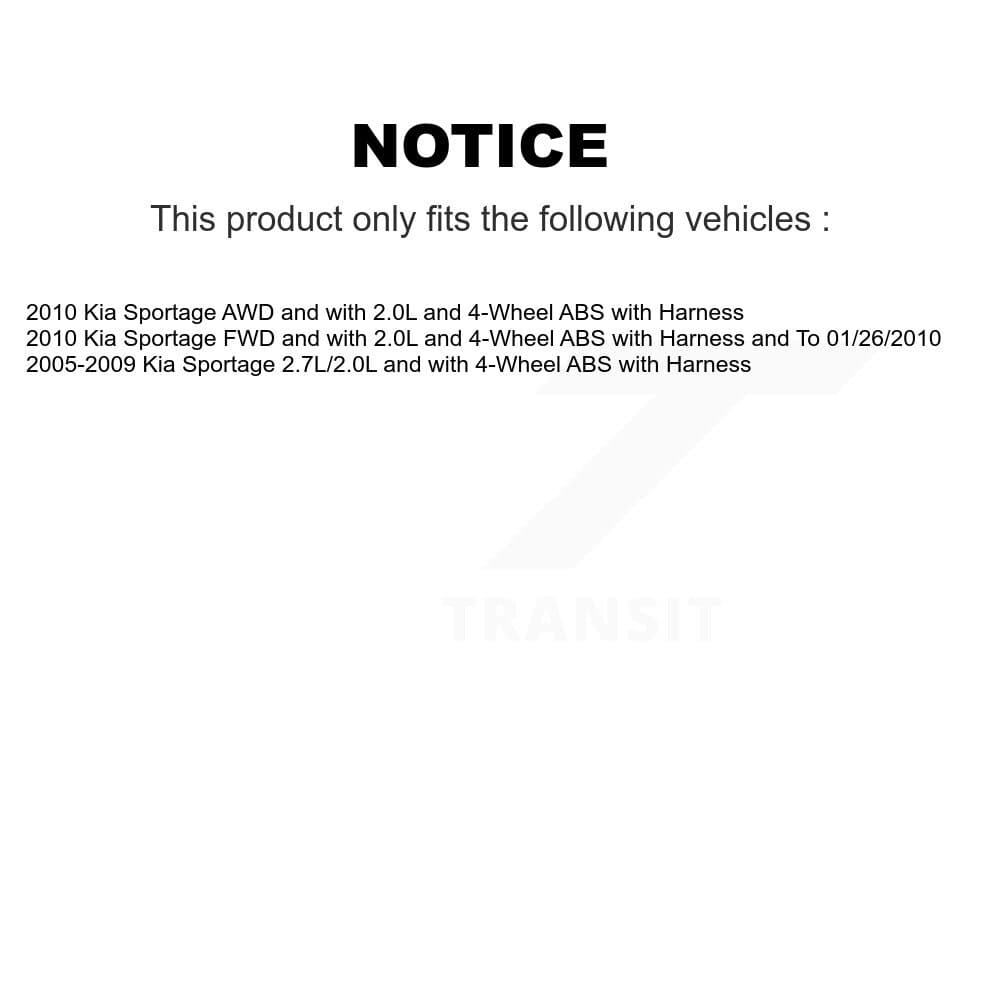 Mpulse - SEN-2ABS0152 - Front Right ABS Wheel Speed Sensor image 2