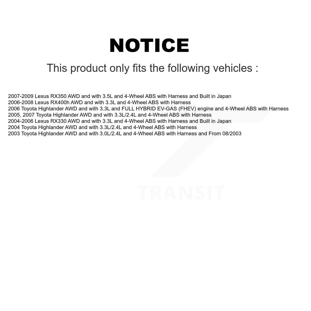 Mpulse - SEN-2ABS0237 - Rear Right ABS Wheel Speed Sensor image 2