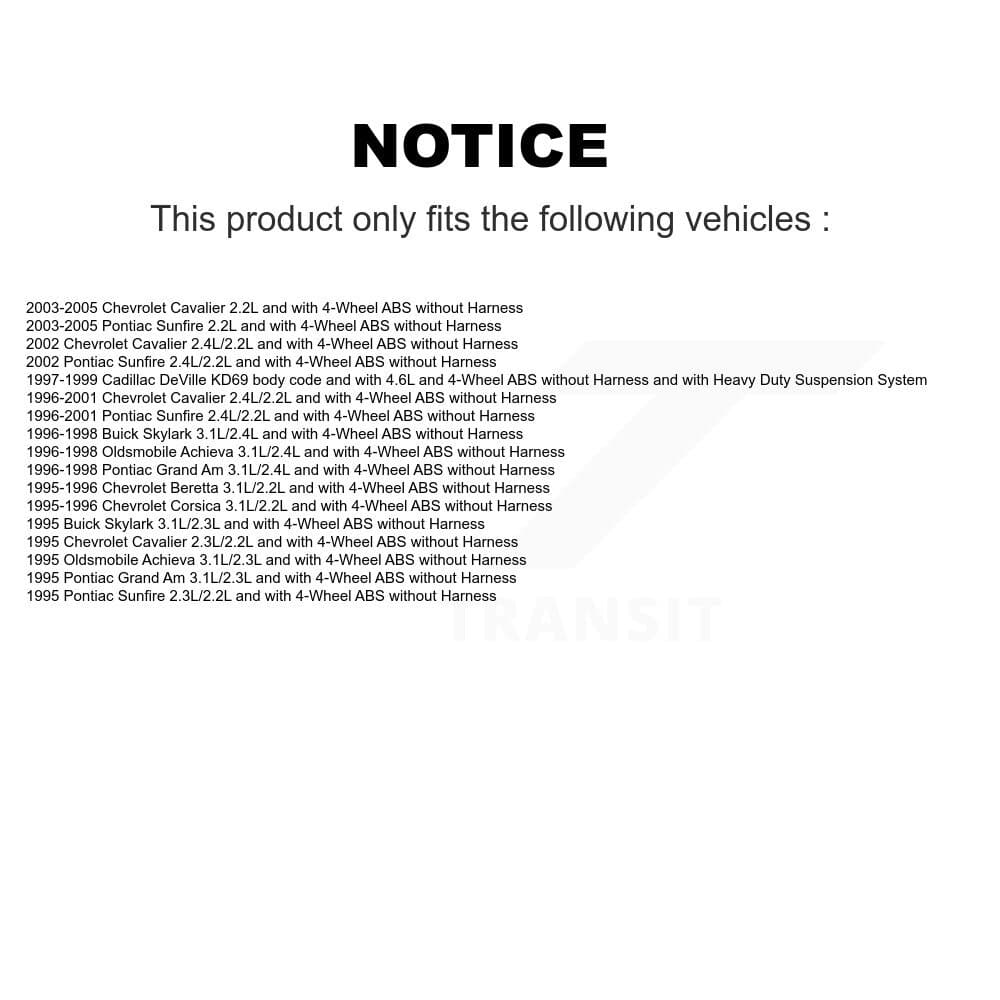 Mpulse - SEN-2ABS0287 - Front Left ABS Wheel Speed Sensor image 2
