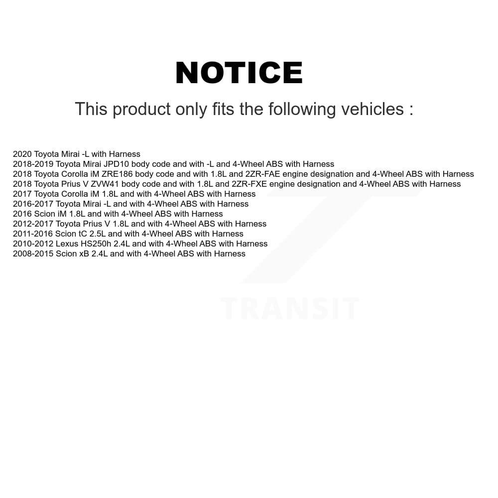 Mpulse - SEN-2ABS0730 - Front Left ABS Wheel Speed Sensor image 2