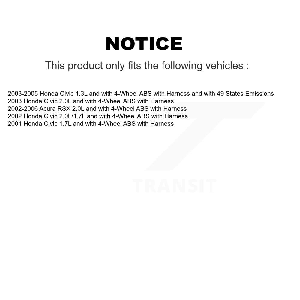 Mpulse - SEN-2ABS1037 - Rear Left ABS Wheel Speed Sensor image 2