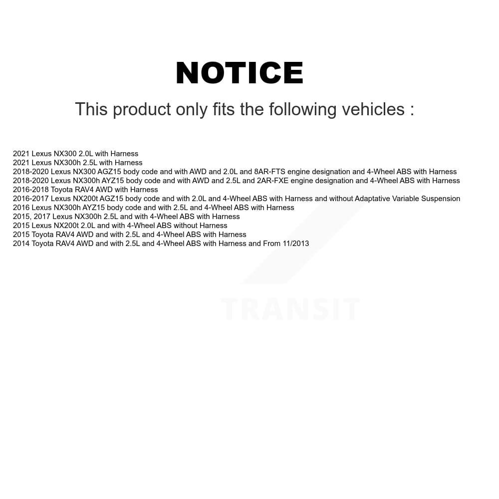 Mpulse - SEN-2ABS3015 - Rear Left ABS Wheel Speed Sensor image 2
